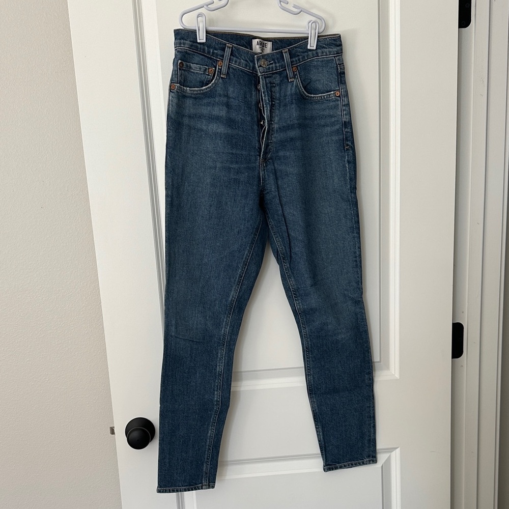 Agolde High Rise Nico Straight Leg Jean